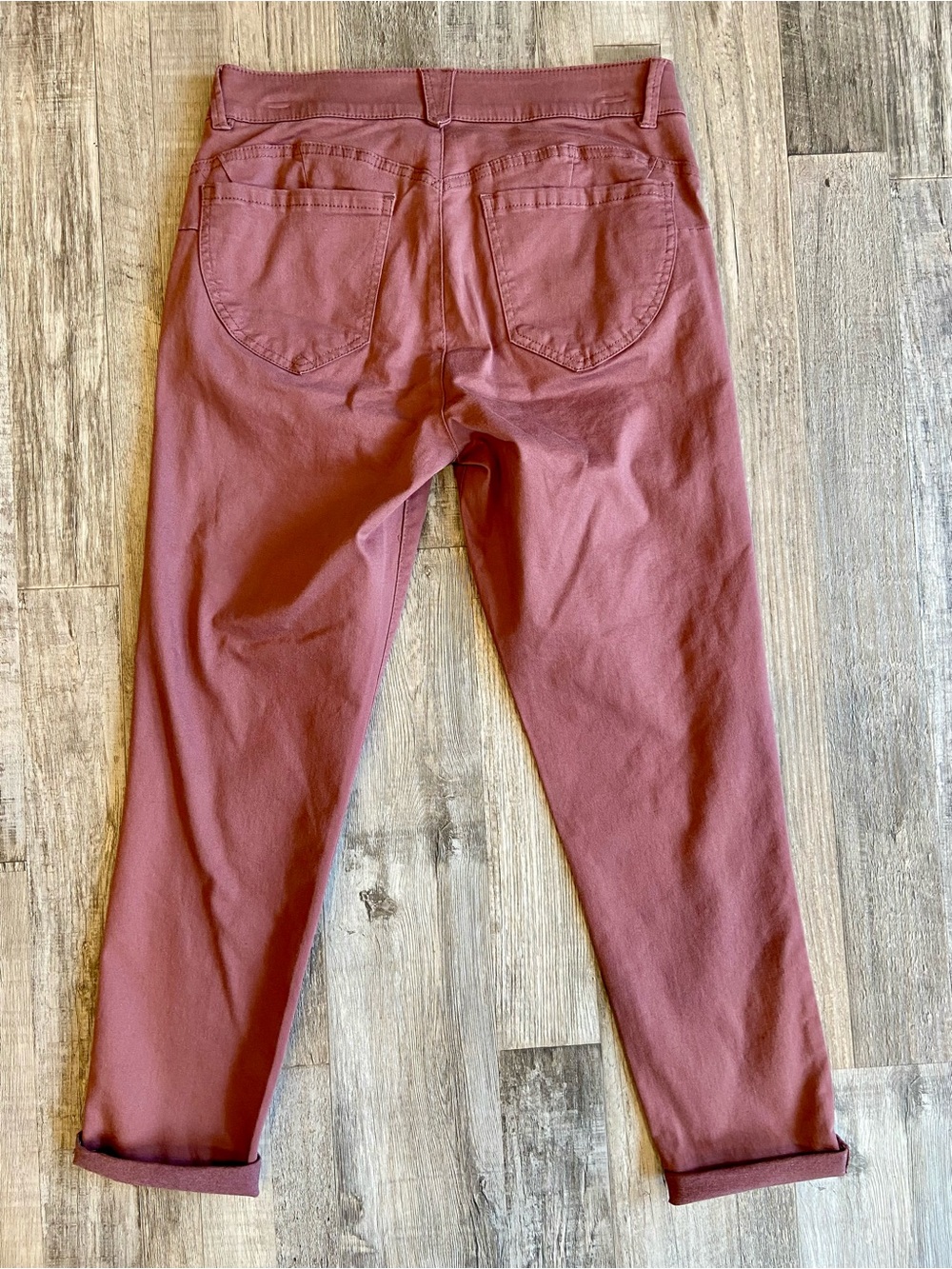 NWT Democracy AbSolution Ankle Skimmer Pants Trousers Mauve Rose Women's Size 8 - Picture 2 of 7